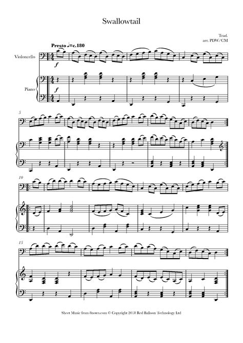 free downloadable cello music